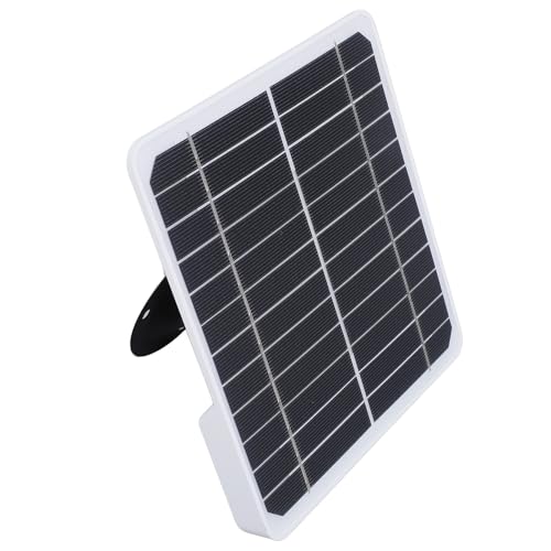 ZJchao Wand-Solarpanel-Ladegerät, 20 W Monokristallines Solarpanel, IP68 Wasserdicht, mit 9,8 Fuß Langem Ladekabel für Überwachungskamera von ZJchao