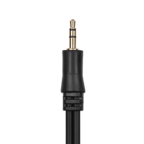 ZJchao XLR-Kabel, 3,5 Mm auf Dual-XLR-Audiokabel, Mikrofonkabel, Schwarz für Soundkarten-Mischermikrofon (Weiblich) von ZJchao