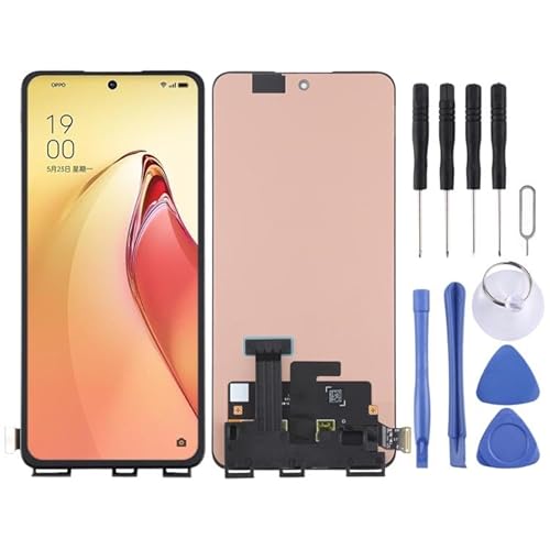 ZLALISA Oppo LCD-Bildschirm für OPPO Reno8 Pro 5G CPH2357 AMOLED Material LCD-Bildschirm mit Digitizer Vollmontage für OPPO LCD-Bildschirm von ZLALISA