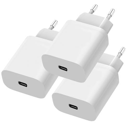 ZLONXUN 3-Pack 20W Ladegerät/Netzteil iPhone Adapter für iPhone 15 14 13 12 11,PD3.0 USB C Stecker Ladestecker Schnellladegerät für Original iPhone 15 Pro/14 Pro/13 Pro/12 pro von ZLONXUN