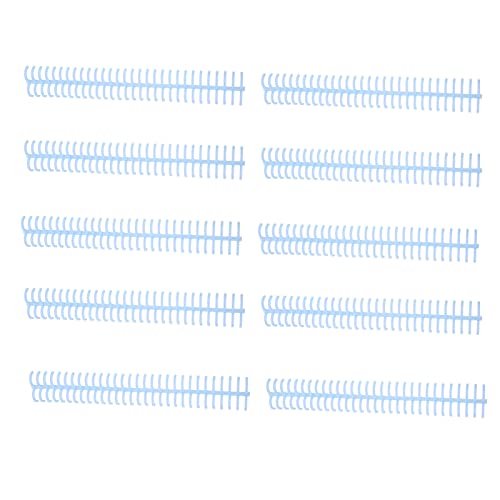 Bindekämme, 10 Stück, 30 Löcher, 130 Blatt Kapazität, Kunststoff-Spiralbindespulen, 16 Mm Bindespiralen Für Lose Blätter, Buchbindung(Hellblau) von ZLXHDL