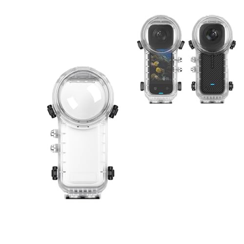 ZLiT Für Insta360 X4 Tauchgehäuse, 50 m wasserdichtes Gehäuse, Unterwasserfotografie-Gehäuse, Tauchkoffer für Insta360 X4 Kamera (1) von ZLiT