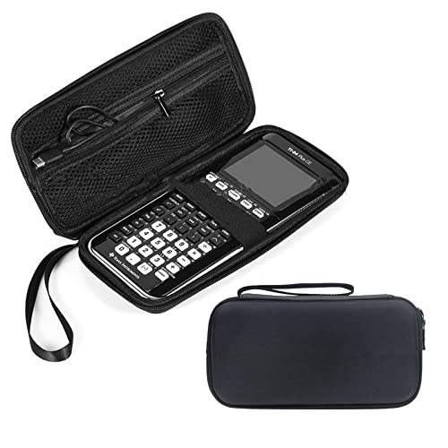 ZLiT Ti-84 Taschenrechner-Etui, EVA-Hartschale, schützende Aufbewahrungsbox, passend für Texas Instruments TI-84 Plus Taschenrechner, Bleistifte und Lineal von ZLiT