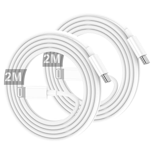 ZMHPJQ 2M iPhone USB-Kabel [MFI Zertifiziert] 2Pack Typ-C Schnellladekabel für iPhone14 13 12 Pro Max Mini/11/XS/X/8 Plus/2020 SE von ZMHPJQ