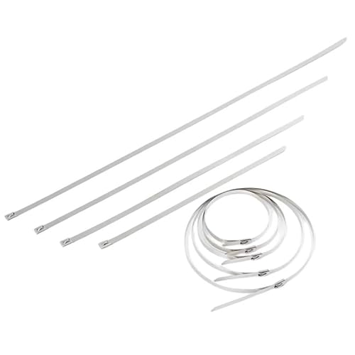 Edelstahlkabel Bindungen Metallkabel Krawatte, 10 20 50 100 200 Pcs 10mm 0,39 Zoll 304 Edelstahl Kabel Twist Tie(10pcs,10x450mm) von ZOAPDEBCE