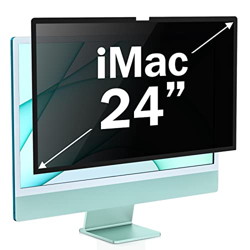 ZOEGAA Computer Privacy Screen Filter for iMac 24 inch 2021（M1） Monitor Privacy Screen, Removable iMac 24 inch Computer Screen Privacy Shield and Anti Blue Light Anti Glare Screen Protector von ZOEGAA