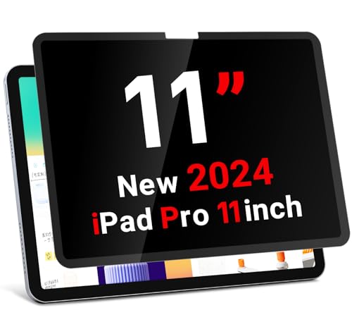 ZOEGAA iPad Pro 11 Zoll Sichtschutz (2024 M4 Chip), abnehmbarer & wiederverwendbarer iPad Pro 11 Zoll Displayschutzfolie, Anti-Spionage-Privatspionage-Filter, Blendschutz, Blaustrahl-Reduzierung von ZOEGAA