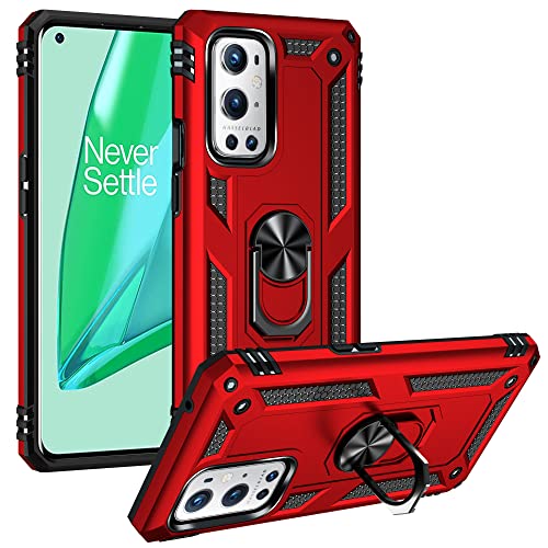 ZOEII for OnePlus 9 Pro Designed Case, OnePlus 9 Pro Magnetic Schutzhülle, TPU Bumper Protective Case, Shockproof Cover 9 Pro 6.78 Inches (rot) von ZOEII
