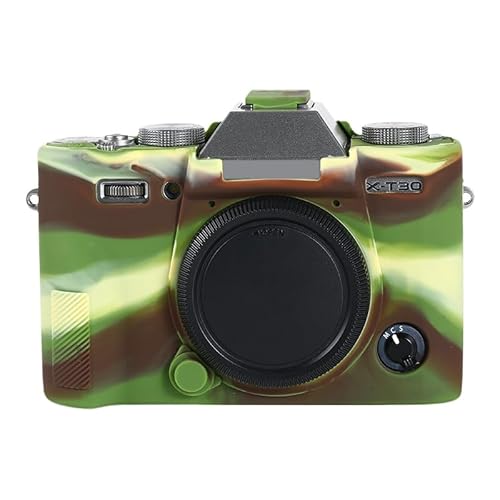 Kameratasche für Fujifilm X-T30 II, Silikon-Gummi, Kameragehäuse, Schutzhülle für Fujifilm X-T30 II (Camouflage) von ZORSOME