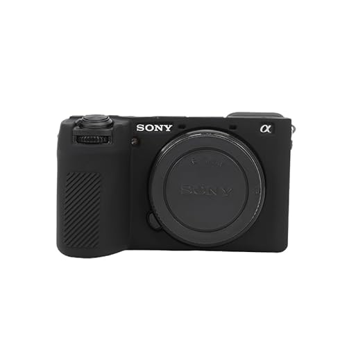 ZORSOME Kameratasche für Sony Alpha A6700, Silikon-Gummi, Kameragehäuse, Schutzhülle für Sony Alpha A6700, Schwarz, YKD-A6700 von ZORSOME