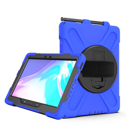 Schutzhülle für Samsung Galaxy Tab Active4 Pro 2022 T630/T636, bruchsicher, sturzsicher, staubdicht, stoßfest, um 360 Grad drehbar, multifunktional, Blau Schutzhülle für Samsung Galaxy Tab Active4 Pro 2022 T630/T636, bruchsicher, sturzsicher, staubdicht, stoßfest, um 360 Grad drehbar, multifunktional, Blau von ZORSOME