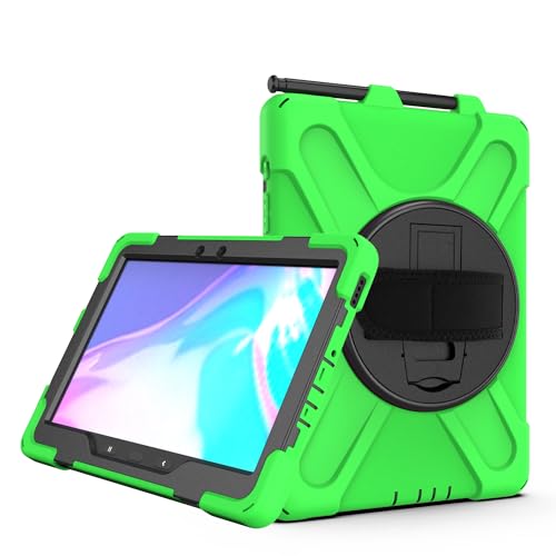 Schutzhülle für Samsung Galaxy Tab Active4 Pro 2022 T630/T636, bruchsicher, sturzsicher, staubdicht, stoßfest, um 360 Grad drehbar, multifunktional, Grün Schutzhülle für Samsung Galaxy Tab Active4 Pro 2022 T630/T636, bruchsicher, sturzsicher, staubdicht, stoßfest, um 360 Grad drehbar, multifunktional, Grün von ZORSOME