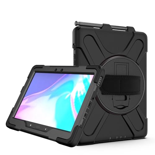 Schutzhülle für Samsung Galaxy Tab Active4 Pro 2022 T630/T636, bruchsicher, sturzsicher, staubdicht, stoßfest, um 360 Grad drehbar, multifunktional, schwarz Schutzhülle für Samsung Galaxy Tab Active4 Pro 2022 T630/T636, bruchsicher, sturzsicher, staubdicht, stoßfest, um 360 Grad drehbar, multifunktional, schwarz von ZORSOME