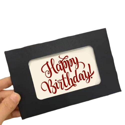 ZOUBAOQ 2 x Flamme Grußkarte, brennender Umschlag, Karte, handgefertigt, brennende mit Streichhölzern, Umschlag "Happy Birthday", Material Papier von ZOUBAOQ