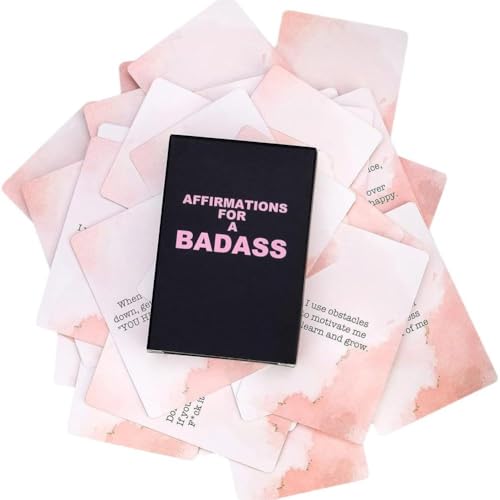 Badass Affirmationskarten, lustige Affirmationskarte Geschenk Frauen, Sweary Affirmation Karten Mo Daily für Frauen Ermutigung Geschenk von ZOUBAOQ