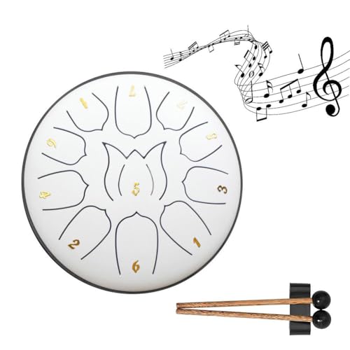 Pädagogische Kindermusik Enlightenment Drum Rainy Drum Outdoor Drum Zunge Steel Symphony 6-12 Hand Night F5H2 Leer Zoll von ZOUBAOQ