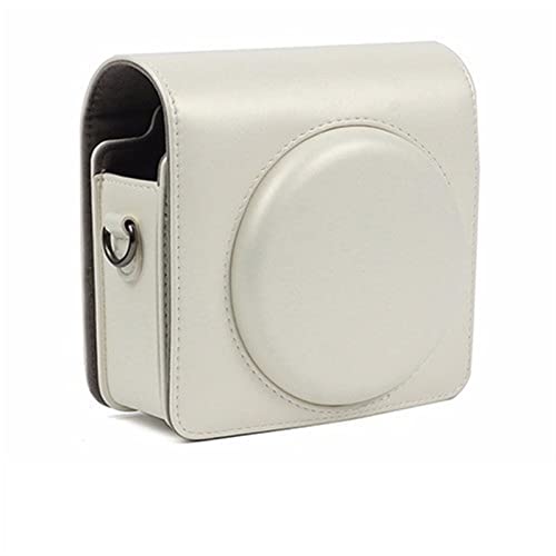 ZRTRUKPKQ Kameratasche 4 Farben Retro Pu. Ledertasche Schultergurtbeutel Tragbare Schutzabdeckung Fit for Fujifilm Quadrat SQ6. Schutzhülle für Kamera(Pearl White) von ZRTRUKPKQ