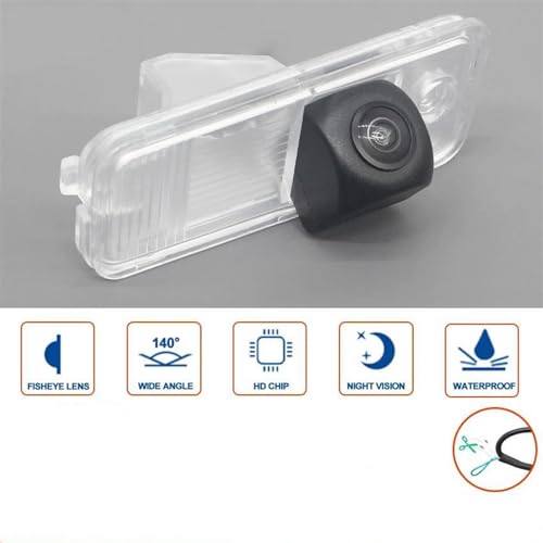 Rückfahrkamera Set HD AHD 1280 * 720 Fisheye Rückansicht Kamera Für Hyundai Für Creta Für Ix25 GS 2014-2019 Auto Parkplatz Zubehör Wasserdicht(Relay,Dynamic) von ZSKSJHSJ