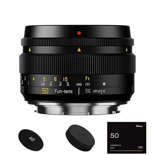 SGimage 50mm F1.8 Vollformat MF Portraitobjektiv mit Variabler Blende für einzigartige Bokeh-Effekte | Für NZ-Mount-Kameras | Leichte Metallkonstruktion 311g von ZTIANFOTO