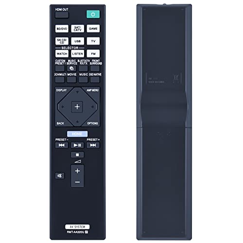 RMT-AA320U Ersatz-Fernbedienung für Sony AV-Receiver STR-DN1080 STR-ZA810ES STRDN1080 STRZA810ES von ZWP