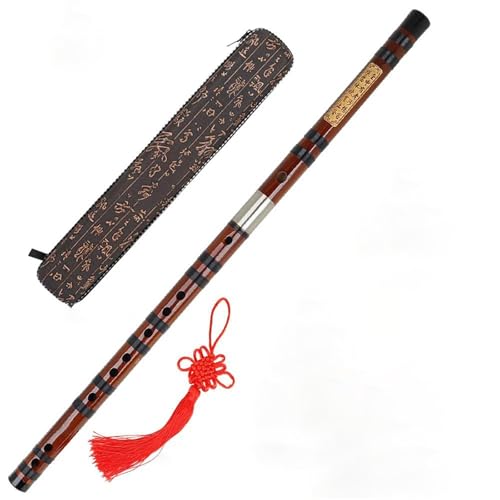 Bambusflöteninstrument, Bambusflöte, Querflöte, traditionelles chinesisches Musikinstrument, handgefertigt, tragbar, langlebig, Bambusflöte (F-Taste) von ZXFJYUIP