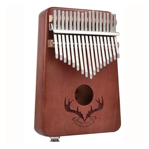 kalimba 17 Tasten Kalimba Musikinstrument Daumenklavier Fingerklavier(Brown) von ZXFJYUIP