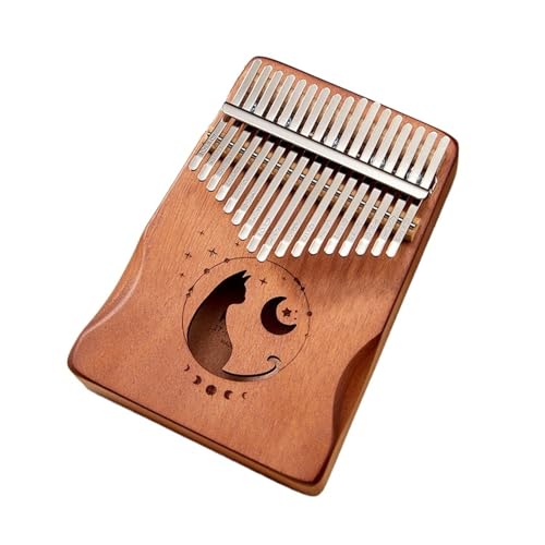 kalimba Fingerklavier 17 Tasten Kalimba Daumenklavier Musikinstrument(Coffee) von ZXFJYUIP