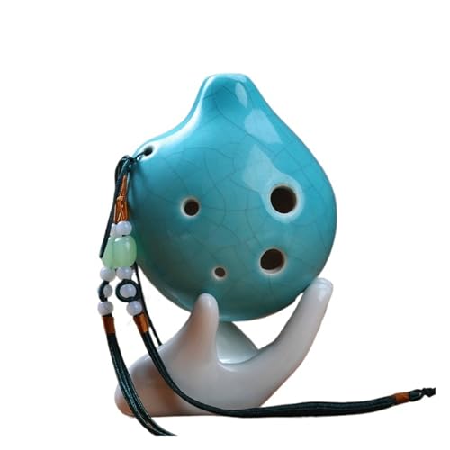 ocarina flöte Ocarina Musikinstrument Ocarina 6-Loch Musikinstrument(Blue) von ZXFJYUIP