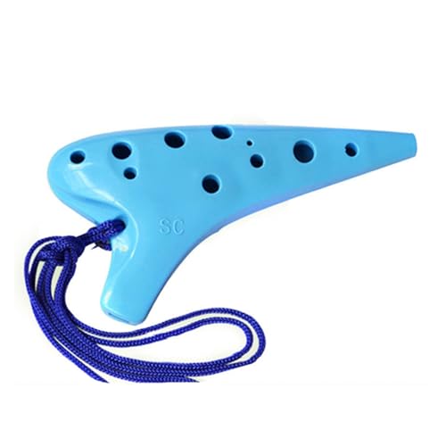 ocarina flöte Professionelles Okarinainstrument 12-Loch-Okarina(Blue) von ZXFJYUIP