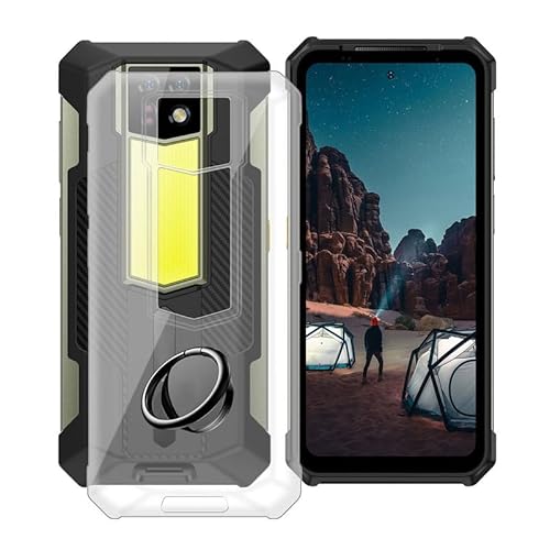 ZXLZKQ Hülle für Ulefone Armor 24 (6.78 Zoll) mit 360° Rotating Magnet Ring Ständer, Transparent (Vergilbungsfrei) Weich Silikon (Extrem Leicht und Dünn) Schutzhülle für Ulefone Armor 24 von ZXLZKQ