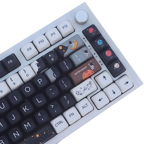 ZXMICYFA MOA Profile PBT-Tastenkappen, 60 Prozent, 141 Tasten, benutzerdefinierte Farbstoff-Sublimation, ANSI-Layout, Tastenkappen-Set kompatibel mit Cherry MX Switch mechanische Tastatur von ZXMICYFA