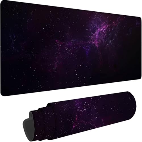 Mousepad xxl 1000x500 mm, Schwarz Mauspad Abstrakt Großes Mauspad Gaming mit Motiv, Genähte Kante Tischunterlage Large Size, Verbessert Präzision und Geschwindigkeit, Wasserdicht Mouse Pad, deko 6-j von ZXYETTBD