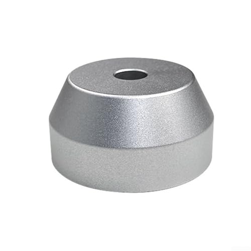 Aluminium-Mitteladapter für 17,8 cm (7 Zoll) Vinyl-Schallplatten und Plattenspieler (Silber) von ZYWUOY