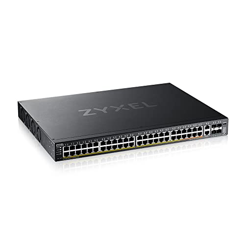 Zyxel 48-Port GbE L3 Access PoE+ Switch with 6 10G Uplink (600 W) (XGS2220-54HP) von ZYXEL