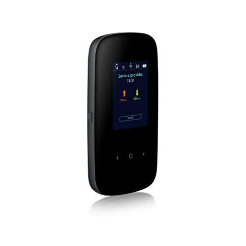 Zyxel 4G LTE-A Mobile WiFi Hotspot, Download-Geschwindigkeit bis zu 300 Mbit/s, Dual-Band WLAN für bis zu 32 Geräte, Akkulaufzeit für den ganzen Tag [LTE2566-M634] von ZYXEL