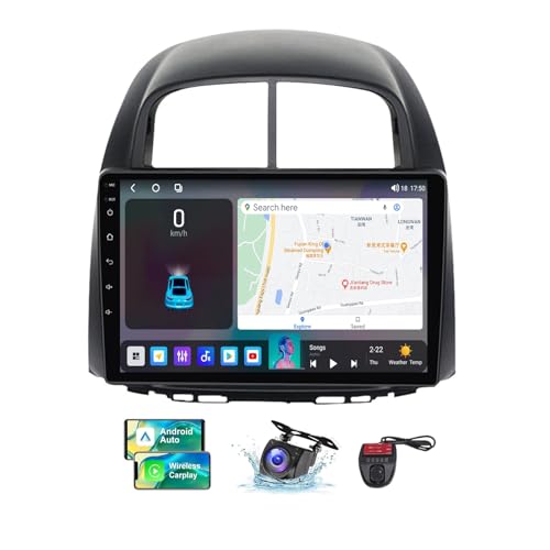 Android 13 Autoradio für Toyota Passo XC10 2004-2010 mit Navi Carplay Android Auto丨9 Zoll Doppel Din Auto Radio Touch Display mit DSP FM RDS DAB+ Bluetooth 5.0 Lenkradsteuerung(NF-5) von ZZPHKK