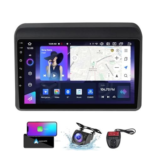 ZZPHKK Android 13 Autoradio für Suzuki Ertiga 2018-2020, 9 Zoll Touch Display Auto Radio Player mit Carplay Android Auto/GPS Navi/DSP/4G WiFi/FM RDS DAB+/Bluetooth Freisprecheinrichtung(NF-5) von ZZPHKK