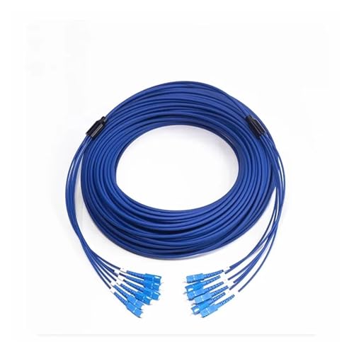 ZZWFMW Gepanzertes Kabel Fibra Optica Internet, LC SC FC, 4 Kerne, 6 Kerne, 8 Kerne, Singlemode-Patchkabel, Glasfaserausrüstung FTTH, 300 m, 350 m(FC UPC 6-core 300m) von ZZWFMW