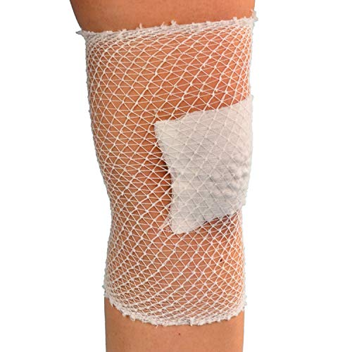 Zarys SO-0610 elastoNET Elastischer Röhrenförmiger Netzverband für Kopf, Schulter, Unterschenkel und Knie, Nicht Steril, 10m Length, 4 Stück von Zarys