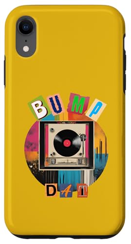 BUMP DAT Vinyl-Plattenspieler, Pop-Art-Design Hülle für iPhone XR von Zawles Designs