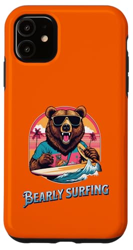 Bearly Surfing Hülle für iPhone 11 von Zawles Designs