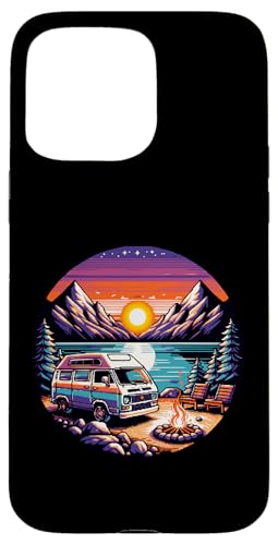 Retro Pixel Camper Van Adventure - Sunset Escape Hülle für iPhone 15 Pro Max von Zawles Designs