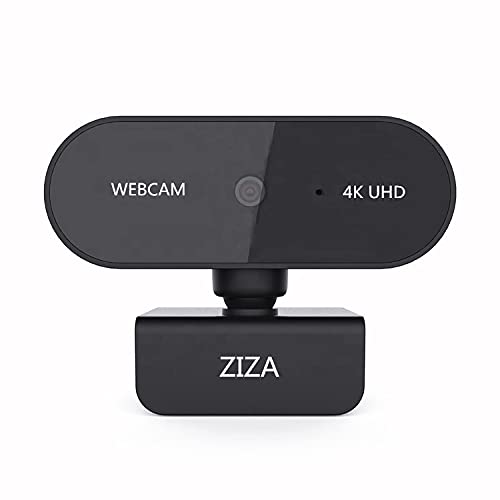 ZIZA Z4K Webcam met microfoon | 4K Ultra HD | 3840 x 2160 | Autofocus | 8.29 MP von Zazitec