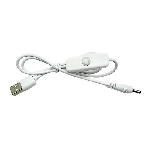 Zdprkqzvz USB auf DC 3,5 x 1,35 mm Kabel, 5 V Netzladekabel für USB-betriebenes 5 V Nachtlicht, LED-Streifen, Schreibtischlampe von Zdprkqzvz