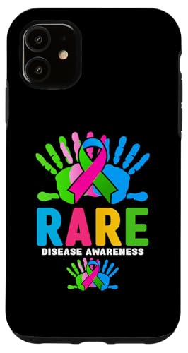 Hülle für iPhone 11 Tagesshirt für seltene Krankheiten - Bewusstsein für seltene Krankheiten von Zebra 25 - Rare Disease Awareness Apparel.