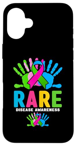 Hülle für iPhone 16 Plus Unterstützen Sie das Aufklärungsshirt für seltene Krankheiten — Tag der Seltenen Krankheiten 2025 von Zebra 25 - Rare Disease Awareness Apparel.