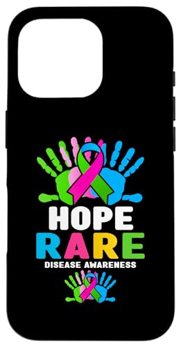 Hülle für iPhone 16 Pro Shirt für seltene Krankheiten Tag 2025 – Hoffnung Bewusstsein für seltene Krankheiten von Zebra 25 - Rare Disease Awareness Apparel.