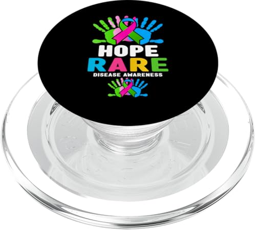 Shirt für seltene Krankheiten Tag 2025 – Hoffnung Bewusstsein für seltene Krankheiten PopSockets PopGrip für MagSafe von Zebra 25 - Rare Disease Awareness Apparel.