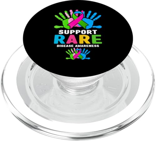 Shirt zum Tag der seltenen Krankheit 2025 – Unterstützung des Bewusstseins für seltene Krankheiten PopSockets PopGrip für MagSafe von Zebra 25 - Rare Disease Awareness Apparel.