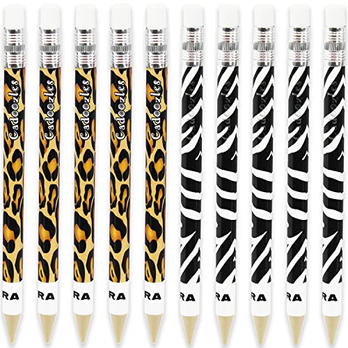 Zebra Cadoozle Mini-Druckbleistift 0,7 mm Mine Neuheit Zebra & Gepard 10 St ck von Zebra Pen